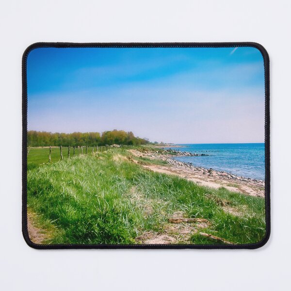 Item preview, Beach and meadow on the German Baltic coast near Eckernförde designed and sold by Creative Waves Media.