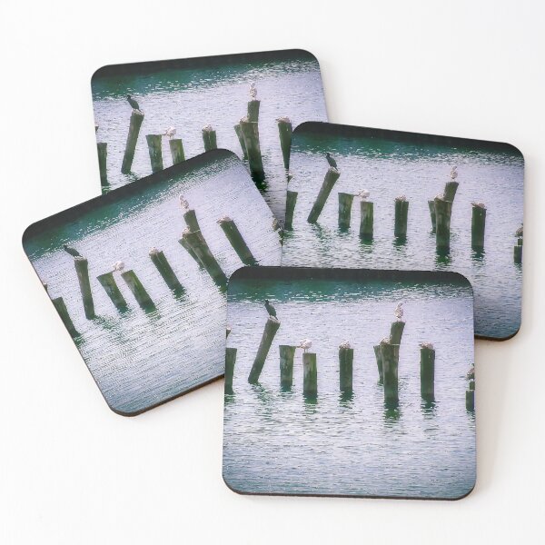 Item preview, Seagulls in the port of Eckernförde on the Baltic Sea designed and sold by Creative Waves Media.