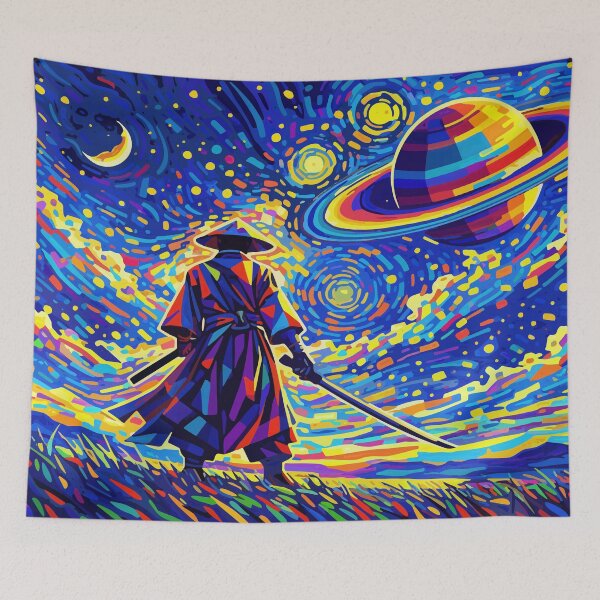 Item preview, Samurai Beneath the starry night designed and sold by arfindo-indra.