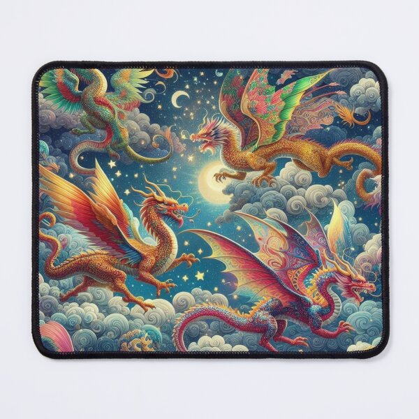 Item preview, Dragons in Flight! designed and sold by TinCatOutPost.