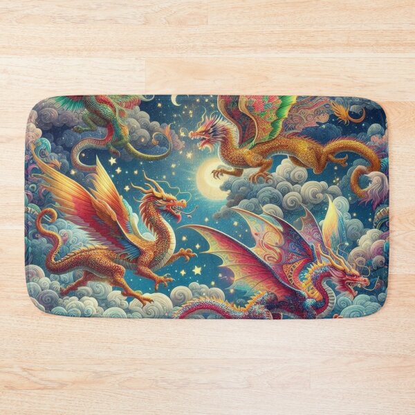 Item preview, Dragons in Flight! designed and sold by TinCatOutPost.