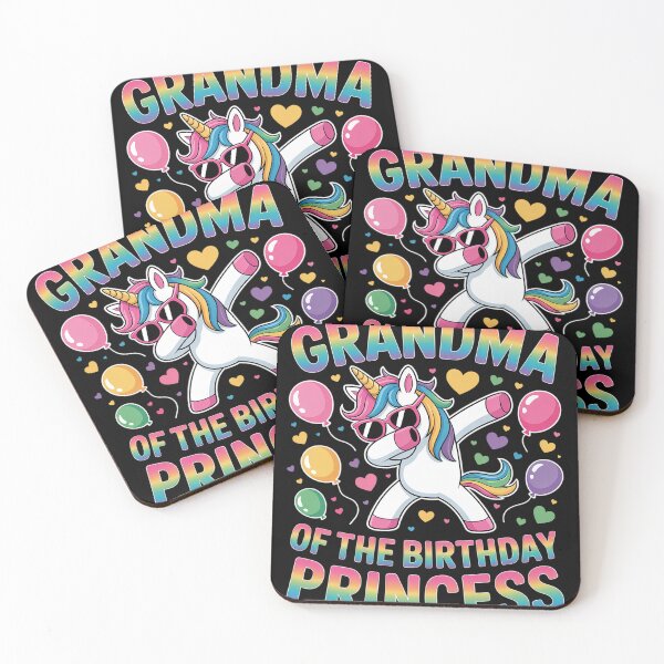 Item preview, Grandma of The Birthday Princess Girl Dabbing Unicorn Mimi designed and sold by LindseyKris.