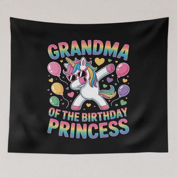 Item preview, Grandma of The Birthday Princess Girl Dabbing Unicorn Mimi designed and sold by LindseyKris.