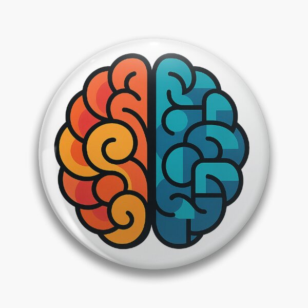 Item preview, Colorful Left and Right Brain Abstract Design designed and sold by chromatalove.
