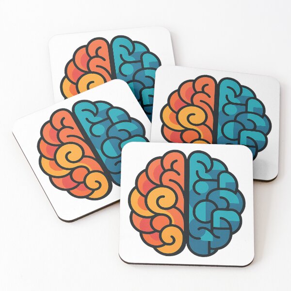 Item preview, Colorful Left and Right Brain Abstract Design designed and sold by chromatalove.