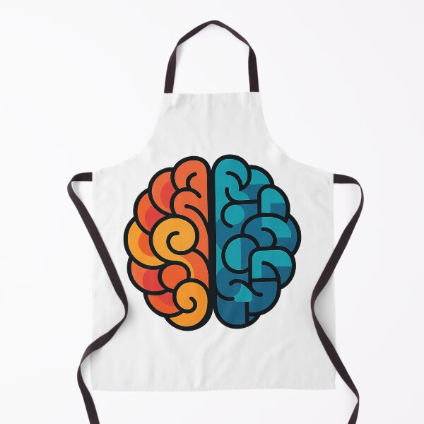 Item preview, Colorful Left and Right Brain Abstract Design designed and sold by chromatalove.