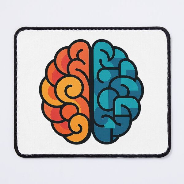Item preview, Colorful Left and Right Brain Abstract Design designed and sold by chromatalove.