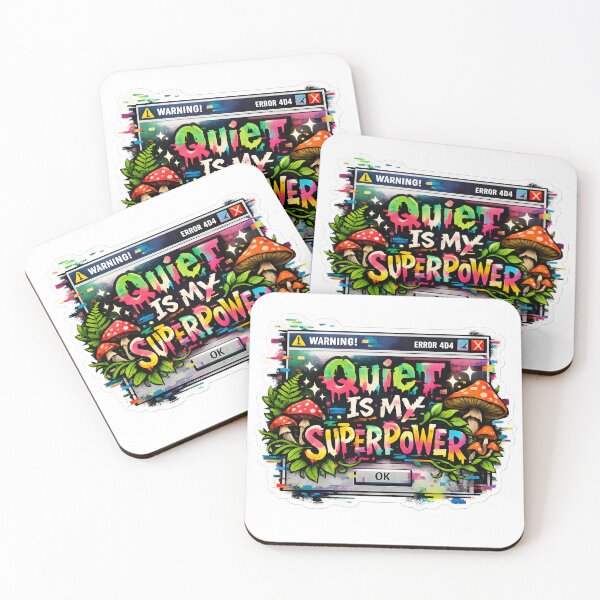 Item preview, Quiet Is My Superpower – Retro Glitch Aesthetic Introvert Art designed and sold by Travelcases.