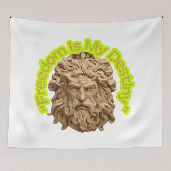 Item preview, Freedom Is My Destiny – Spartan Warrior Greek Portrait designed and sold by SamaStudios.