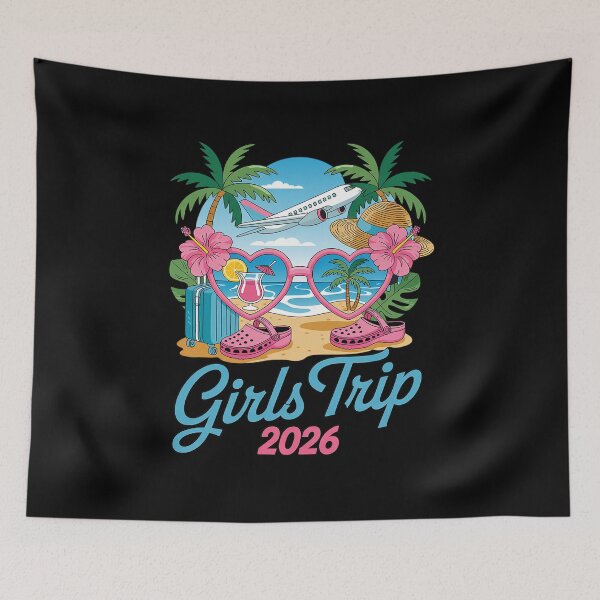 Item preview, Girls Trip 2026 Matching Vacation, Tropical Beach Getaway, Girls Weekend Gift, Summer Travel Squad designed and sold by LindseyKris.