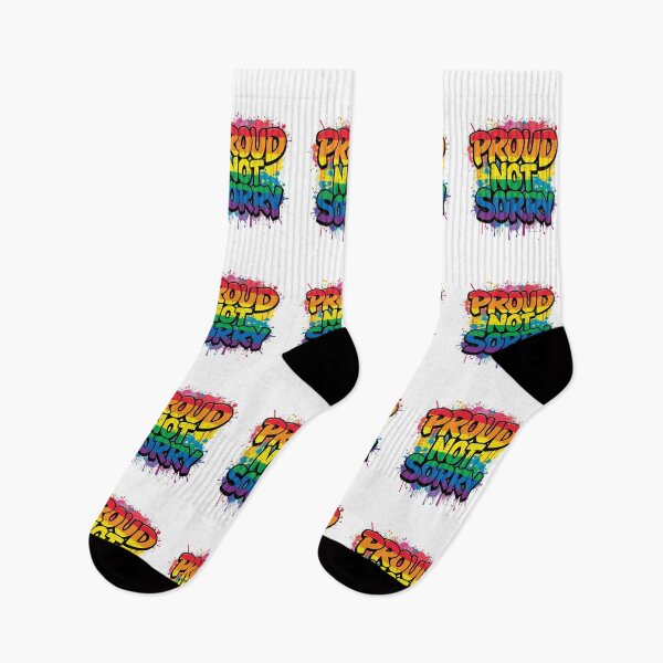 Item preview, Proud Not Sorry – LGBTQ Pride Graffiti Street Art Design designed and sold by EchoPrint Co..