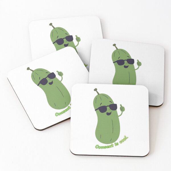 Item preview, Consent is Cool - Cool Cucumber designed and sold by Alt-Art-Digital.
