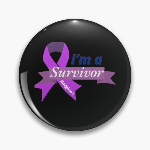 Item preview, I’m a Survivor – Hodgkin’s Lymphoma Awareness Purple Ribbon  designed and sold by Molly's Bold Brush.