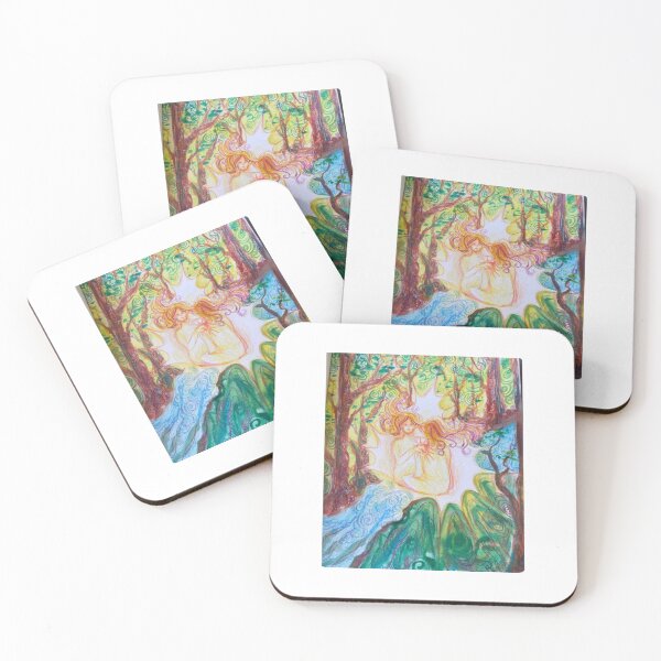 Item preview, Spirally girl colored pencil sketch designed and sold by HibiscusHeron.