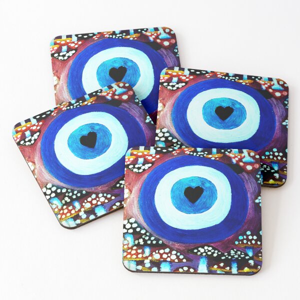 Item preview, Hearted Evil Eye designed and sold by ChaoticWitch1111.