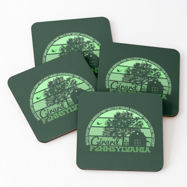 Item preview, Girard Pennsylvania Sunset Retro Vintage Local Pride Logo designed and sold by CRHPOD20.