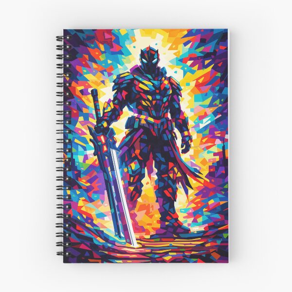 Item preview, The Prismatic Guardian: Geometric Mosaic Knight designed and sold by arfindo-indra.