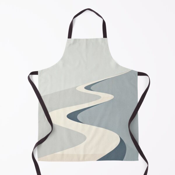 Item preview, Winding Path – Abstract Landscape with Cream Road and Blue Tones designed and sold by Cristhian Almanza.