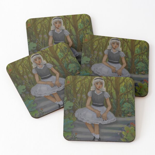 Item preview, Woman in colorful forest designed and sold by HibiscusHeron.