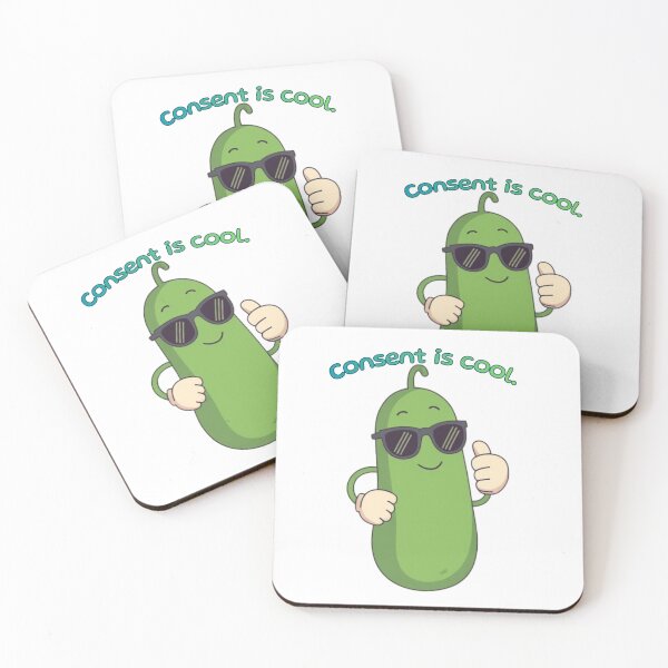 Item preview, Consent is Cool - Cool Cucumber designed and sold by Alt-Art-Digital.