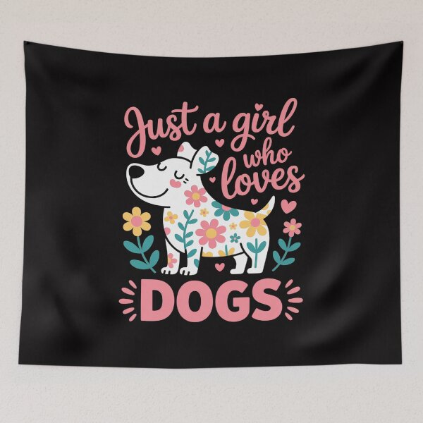 Item preview, Dogs Lover Cute Just A Girl Who Loves Dogs designed and sold by HermanTricia.