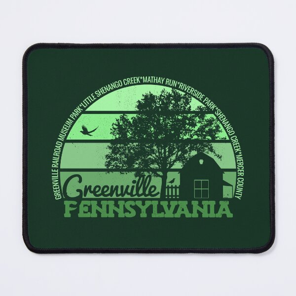 Item preview, Greenville Pennsylvania Sunset Retro Vintage Local Pride Logo designed and sold by CRHPOD20.