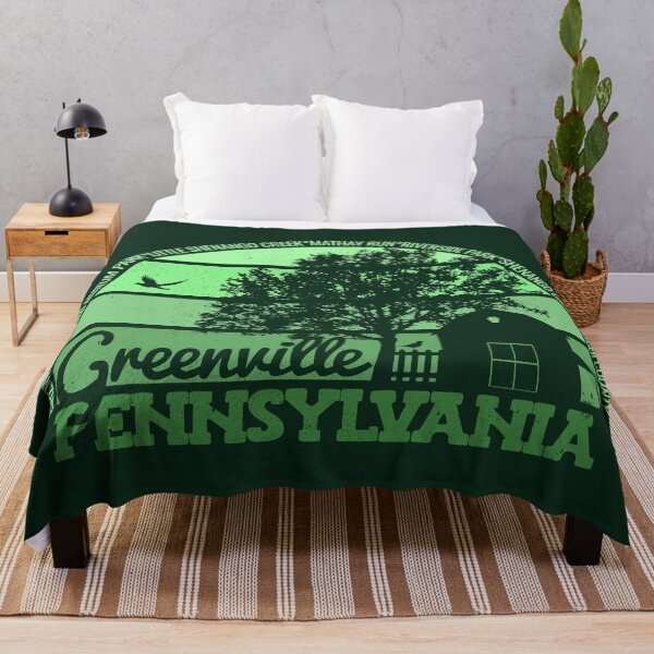 Item preview, Greenville Pennsylvania Sunset Retro Vintage Local Pride Logo designed and sold by CRHPOD20.