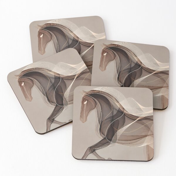 Item preview, Stylized Horse Abstract Artwork (image size 7840x11680) designed and sold by Digital-Davinci.