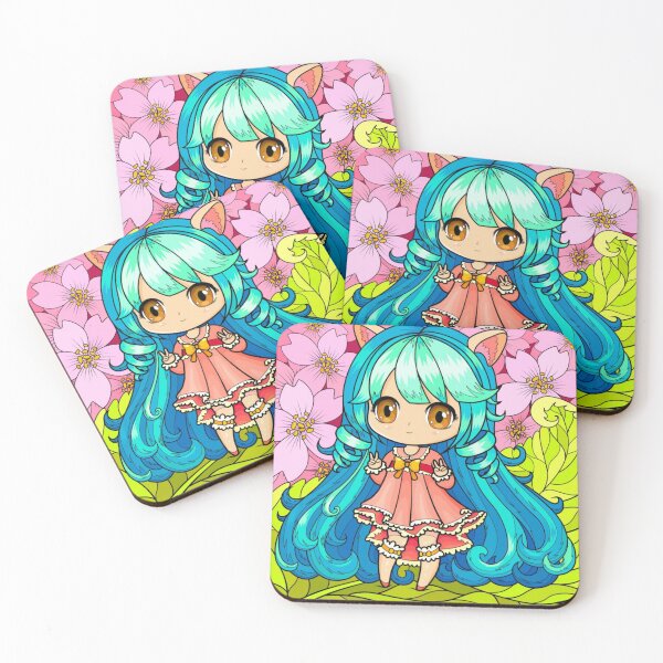 Item preview, Magical Chibi Cat Girl Fantasy designed and sold by Silrom.