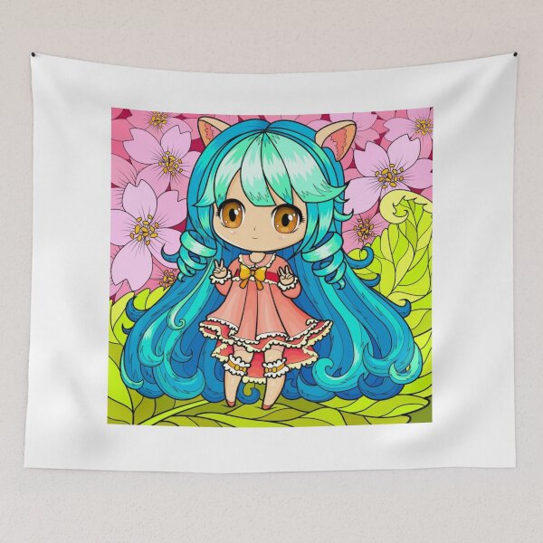 Item preview, Magical Chibi Cat Girl Fantasy designed and sold by Silrom.