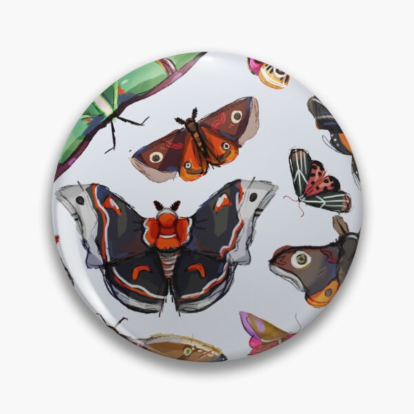 Item preview, Funky moth pattern designed and sold by HibiscusHeron.