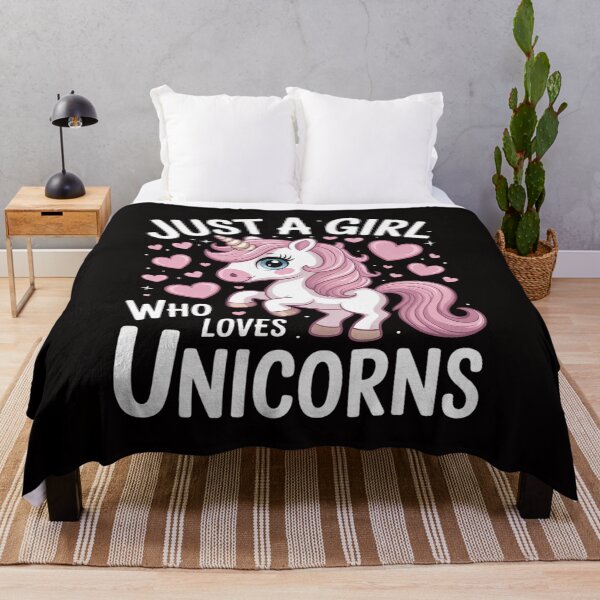 Item preview, Cute Unicorn Lover Just A Girl Who Loves Unicorns designed and sold by DarioRosales.