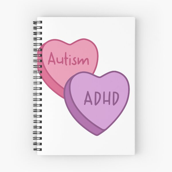 Item preview, Autism x ADHD - Conversation Hearts  designed and sold by disableddaydreamer .