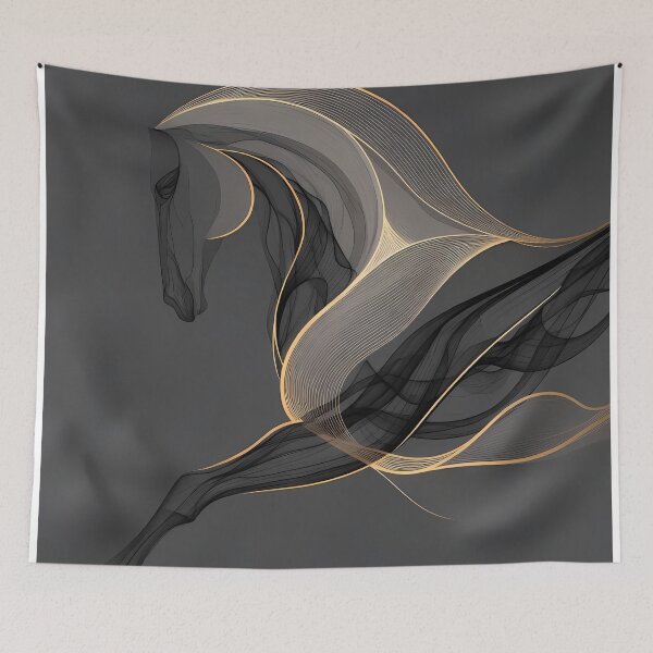 Item preview, Stylized Horse Abstract Artwork (image size 7840x11680) designed and sold by Digital-Davinci.