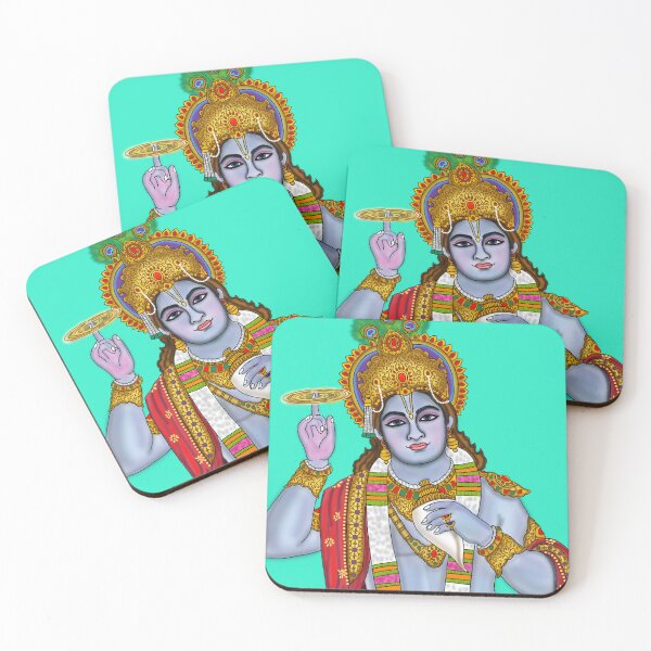 Item preview, Lord Krishna Art – Divine Hindu God Illustration designed and sold by Harshit_Digital_Arts.