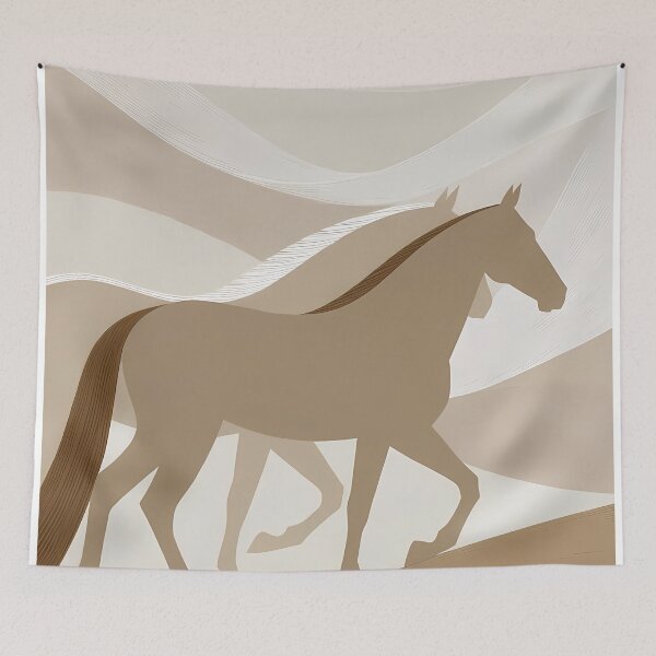Item preview, Stylized Horse Abstract Artwork (image size 7840x11680) designed and sold by Digital-Davinci.