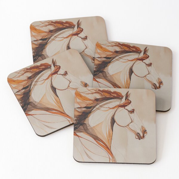 Item preview, Stylized Horse Abstract Artwork (image size 7840x11680) designed and sold by Digital-Davinci.