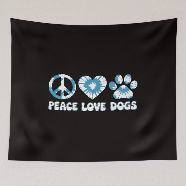 Item preview, Dog Love Dog Mom Dog Dads Gift Peace Love Dogs Tie Dye designed and sold by cherylbartlett.