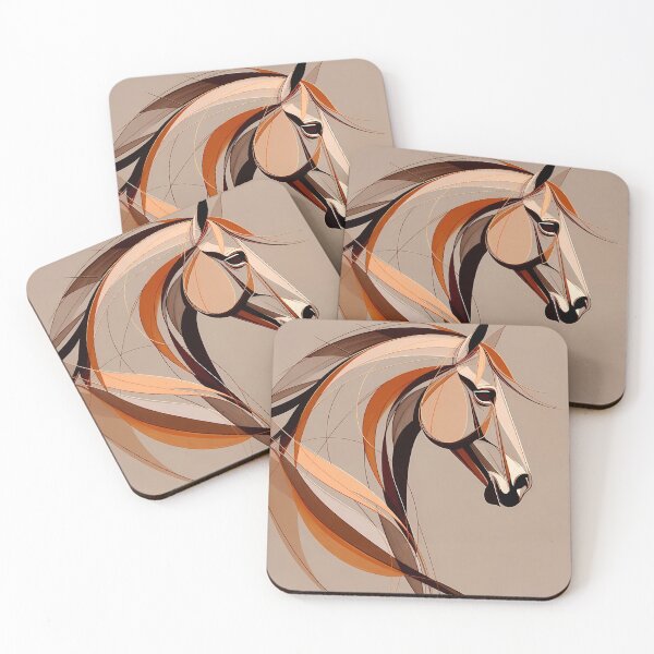 Item preview, Stylized Horse Abstract Artwork (image size 7840x11680) designed and sold by Digital-Davinci.