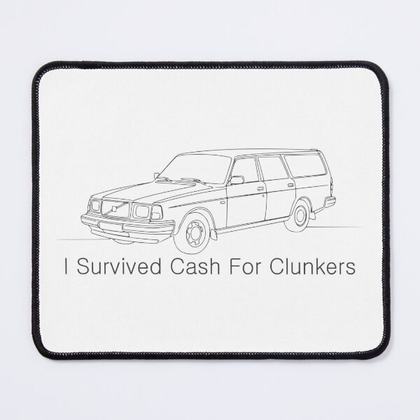 Item preview, Volvo 240 I Survived Cash for Clunkers Black Line designed and sold by Off-Road-Zone.