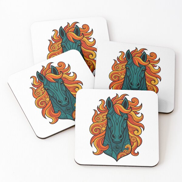 Item preview, 2026 Fire Horse Retro Psychedelic Zodiac designed and sold by HoganMerch.