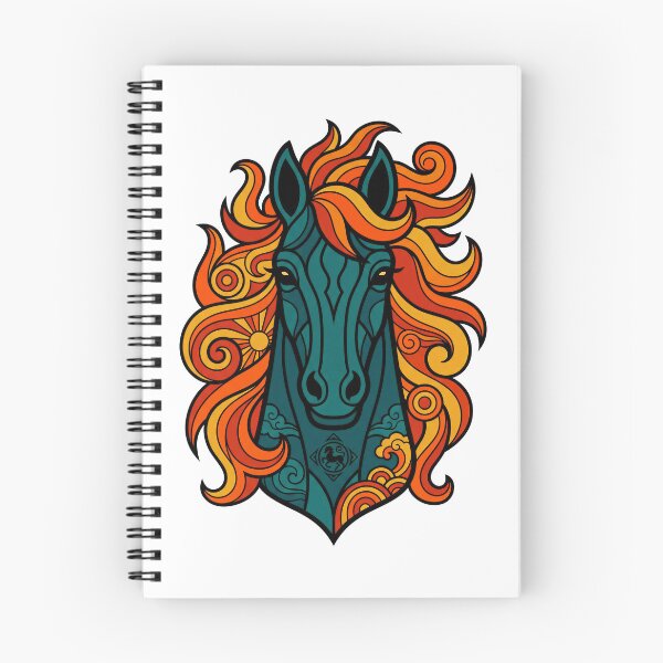 Item preview, 2026 Fire Horse Retro Psychedelic Zodiac designed and sold by HoganMerch.