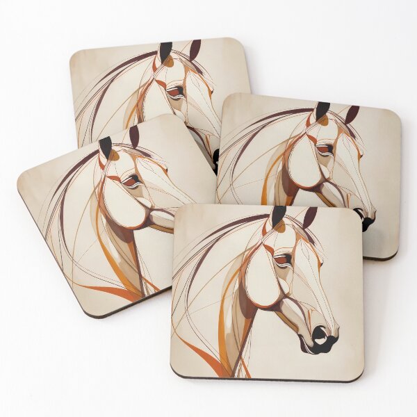 Item preview, Stylized Horse Abstract Artwork (image size 7840x11680) designed and sold by Digital-Davinci.
