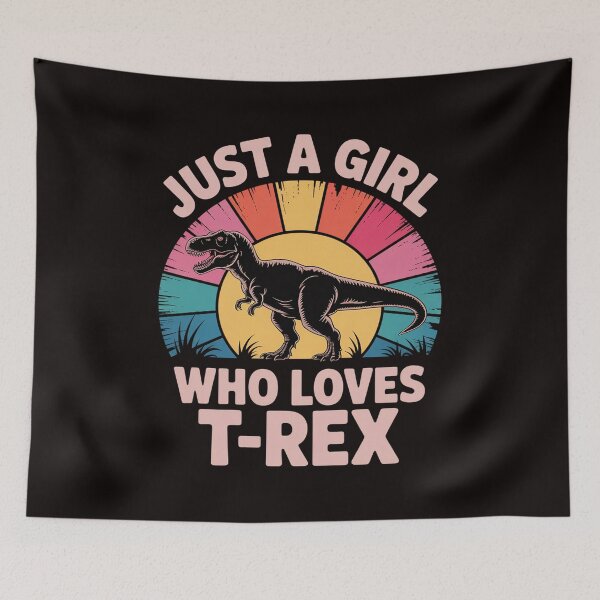 Item preview, Dinosaur Just A Girl Who Loves T-Rex designed and sold by cherylbartlett.