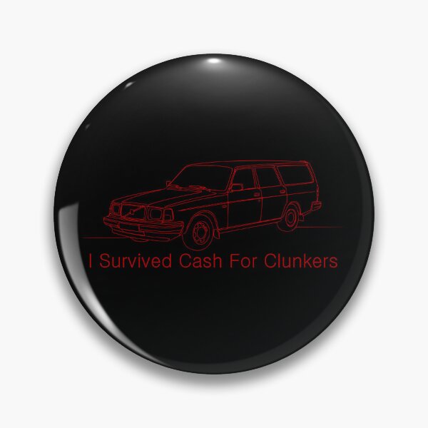 Item preview, Volvo 240 I Survived Cash for Clunkers Red Line designed and sold by Off-Road-Zone.