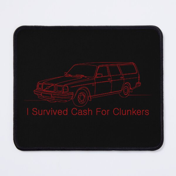 Item preview, Volvo 240 I Survived Cash for Clunkers Red Line designed and sold by Off-Road-Zone.