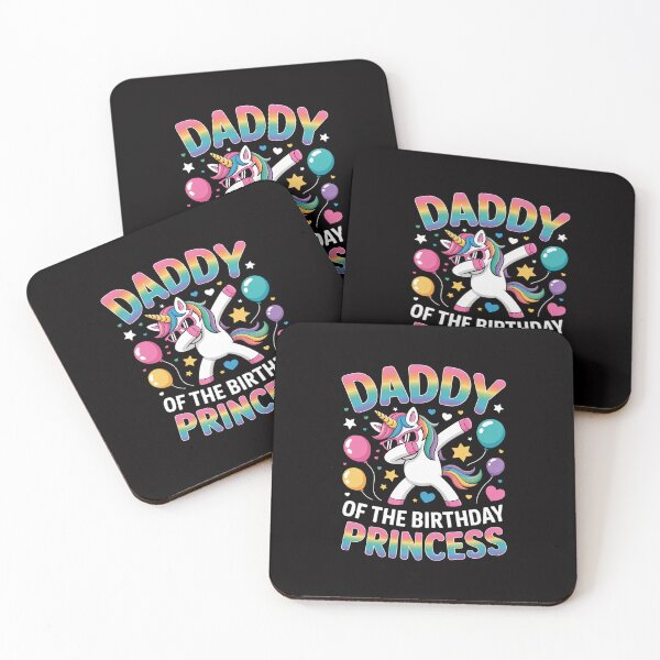 Item preview, Daddy of the Birthday Princess Girl Dabbing Unicorn Daddy designed and sold by gerardostokes.