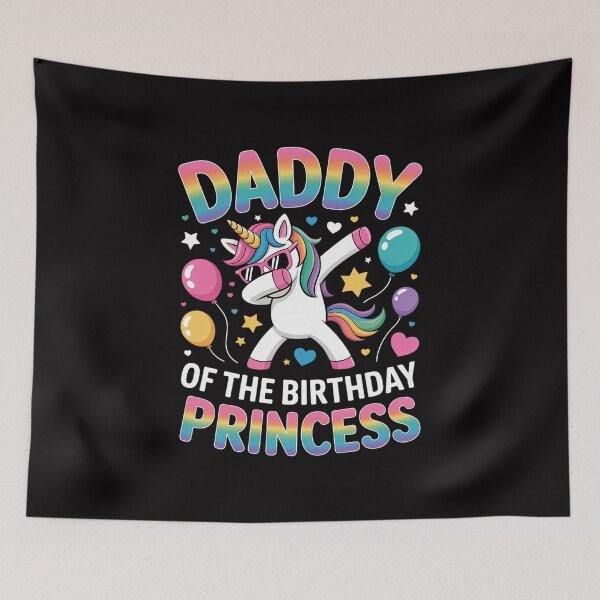 Item preview, Daddy of the Birthday Princess Girl Dabbing Unicorn Daddy designed and sold by gerardostokes.
