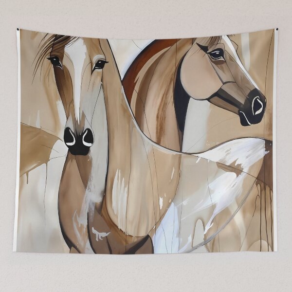 Item preview, Stylized Horse Abstract Artwork (image size 7840x11680) designed and sold by Digital-Davinci.
