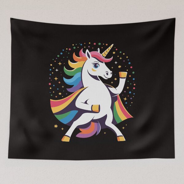 Item preview, Dabbing Unicorn Rainbow Girls Kids Women designed and sold by cherylbartlett.